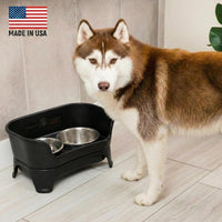 Neater Feeder Express Mess Proof Dog Bowls Elevated for Small Breeds - Medium to Large w/ Standard Bowls / Midnight Black - image 2