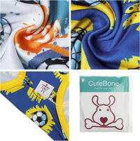 CuteBone Dog Shirts 2-Pack Soft Pet Clothes Breathable Summer Vest - X-Small / Soccer Splash - image 3