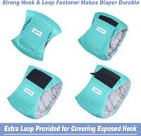 Leekalos Male Dog Diapers - Small / Green,Yellow,Gray - image 2