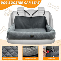 Dog Car Seat for Small Medium Dogs - Gray / Large - image 3