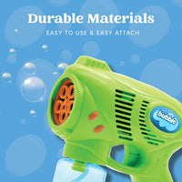 JOYIN 2 Kids Bubble Gun with 2 Bottles Refill Solution - Blue+green - image 3