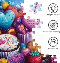 1000 Piece Puzzles for Adults, Premium Magic Book Jigsaw Puzzle – Fun for Kids & Family - Chocolate Delight - image 3