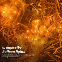 50pcs White LED Balloon Lights - 50PCS / Orange - image 4