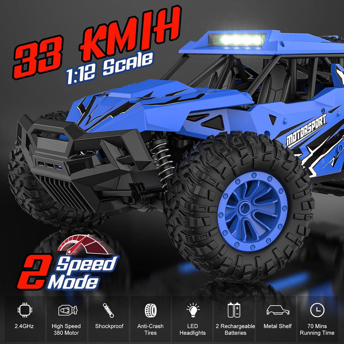 BLUEJAY Remote Control Car - Blue - image 2
