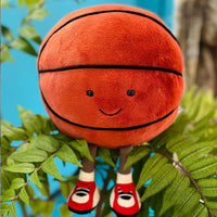 Cute Volleyball Plush Volleyball Gift Stuff Soft Sports Throw Pillow – Fun for Kids & Family - Basketball - image 4