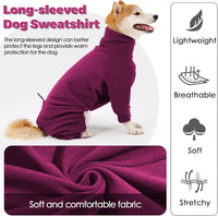Dotoner Pullover Dog Sweater with Leash Hole - X-Small / Red - image 2