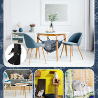 Unittype 2 Pieces Cat Cage Hammock Hanging Pet Bed, 2 Styles - Plaid / 2 - image 4