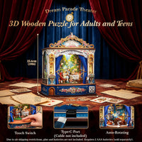 CUTEBEE 3D Wooden Puzzle for Adults - Dream Parade Theatre - image 3