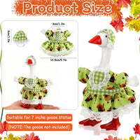 7 Inch Mini Desk Goose Outfits - Thanksgiving Color(green) - image 3
