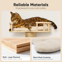 FUKUMARU Cat Wall Shelves, Beige - Beige-2 / 4-Pack Large - image 3