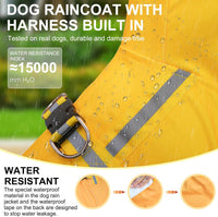 Dog Raincoats for Medium Dogs, Waterproof Rain Jacket with Hood – Essentials for Dogs - Yellow Duck / XS(Back 10.5", Chest 16.9", Neck 12") - image 2