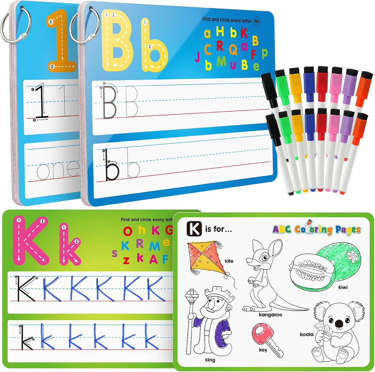 Coogam Handwriting Drawing Practice Cards