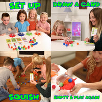 Funwares Squid Squish floor game with 4 squid domes, foam balls and challenge cards - view 4