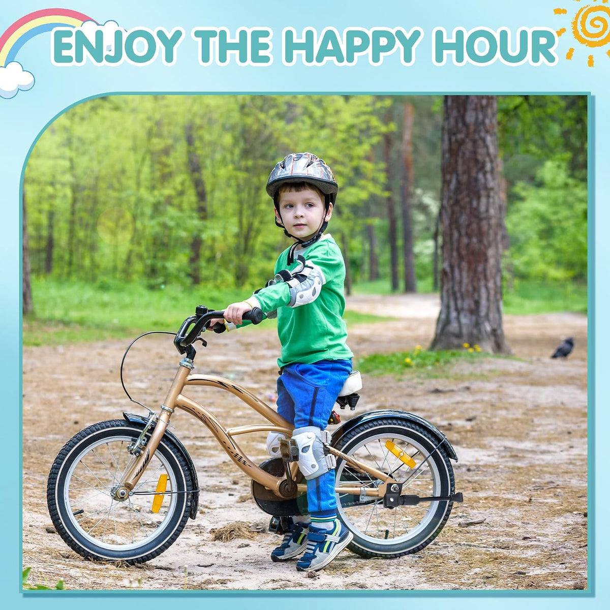 LEICHTEN Kickstand for Kids Bike - Black / For 16 Inch Wheel Bike - image 2