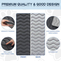 Bubble bear Dog Crate Mat, Ultra Soft - Upgraded Thick Black / 42.0"L x 28.0"W - image 2