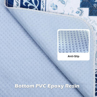 Washable Pee Pads for Dogs 72"x72" Reusable Dog Pads Extra Large - Blue / 48x48 Inch (Pack of 2) - image 3