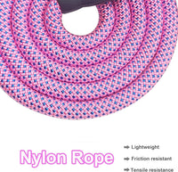 MayPaw Rope Dog Leash, Thick Leash for Medium Large Dogs - pink-blue dot / 1/2" * 6' - image 4