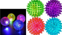 JA-RU Light Up Rubber Spike Balls Fidget Toy 695-4p – Fun for Kids & Family - Spike Balls / 4 Pack