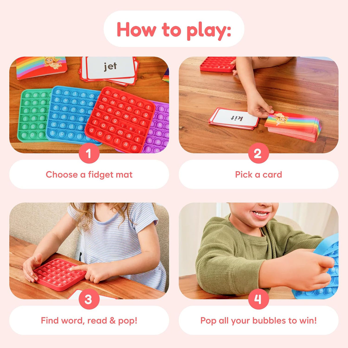 The Fidget Game Word Pop CVC Word Games for Kids 4-6 – Fun for Kids & Family - image 3