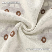 Whimsy Collection - Luxury 100% Cotton Knit Swaddle Baby Blanket