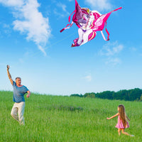 JOYIN 43.3'' Unicorn Kite Easy to Fly for Kids and Adults - Pink - image 4