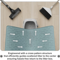 OHMO Large Cat Litter Mat - Light Blue / XXL (37.5x25.2") - image 4