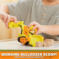 Rubble & Crew Charger’s Crane Grabber Construction Toy & Action Figure – Fun for Kids & Family - Rubble's Bulldozer Truck - image 4