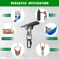 2Pack Heavy Duty Swing Hanger 180° Ceiling Swing Mount 2000 LBS - 360° Swivel Dual U-ring Swing Hanger ( 2 Pack ) - image 4