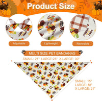 Halloween Dog Bandanas Large 2PCS - 26-Tur Pum / Small - image 3