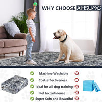 Extra Large Washable Pee Pads for Dogs (72"x72"), Upgrade Reusable Puppy Pads with Non-Slip Rug Pad, Super Thickening Absorbent Leakproof Dog Traning Pads Whelping Pad for Dogs, Doggie