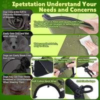 Soft Dog Cone After Surgery: Comfortable Dog Cones Collar for Stop Licking Biting - Adjustable Elizabethan Collar for Dogs fit for Small Medium Large Dogs (Green, L)