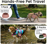 OHMO Spill Proof Collapsible Dog Bowl - 24oz / Coral - image 4