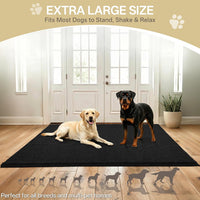 Dog Door Mat for Muddy Paws - 60"L x 24"W x 1.0"Th / Black - image 3