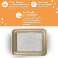 Disposable Litter Boxes – Daily Care for Cats - Brown / Large 8-Pack - image 4
