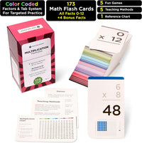 Award-Winning Multiplication Flash Cards, 173 Jumbo Cards - Cards Only + Mult - image 2