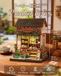 Cutefun Book Nook Kit - DIY Miniature Dollhouse Kit for Adults and Teens – Fun for Kids & Family - Sweet Shop - image 3