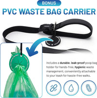 Hands Free Dog Leash, Waist & Crossbody 2-in-1 for Jogging & Hiking – Essentials for Dogs - Black / Medium (6–8FT) - image 4