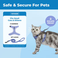 Voyager Escape-Proof Step-in Harness & Leash, Moss Green - Lavender (327) / S (Chest: 15 - 18") - image 2