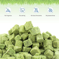 HavenJanny 120g Freezed Drying Cat Grass Treats for Cats, Cat Grass Teething Stick Snacks for Cats Hairball Removal and Teeth Cleaning