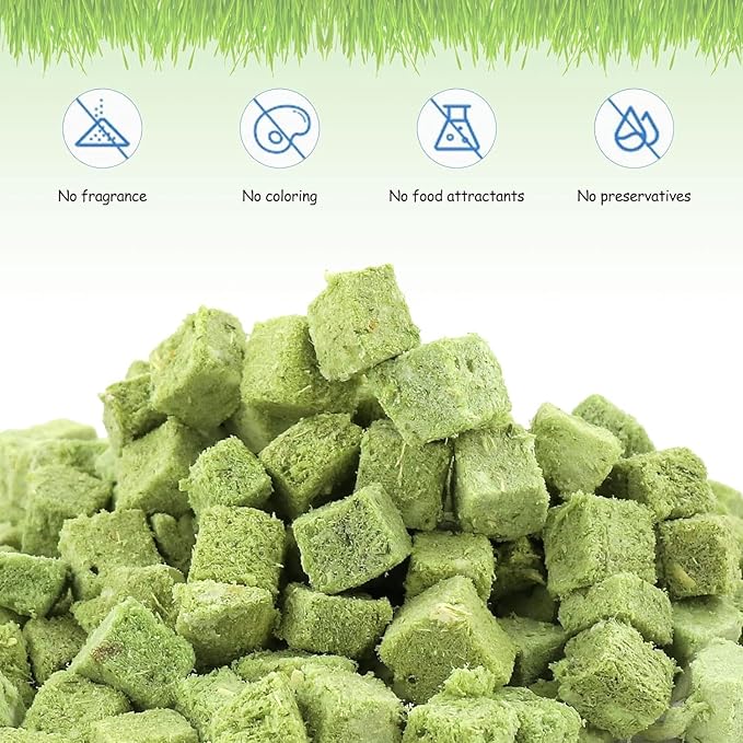 HavenJanny 120g Freezed Drying Cat Grass Treats for Cats, Cat Grass Teething Stick Snacks for Cats Hairball Removal and Teeth Cleaning