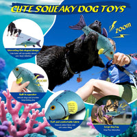 Fuufome Squeaky Dog Toys for Indoor Play with Small - Light blue - image 3