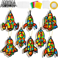 QOUBAI 32 Sets Halloween Bats Suncatchers Craft Kit DIY Window - Rocket