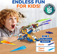 Smartivity 2in1 Hydraulic Aeroplane & Dart Launcher STEM Kit Ages 6-14 – Fun for Kids & Family - Hydraulic Plane Launcher - image 2