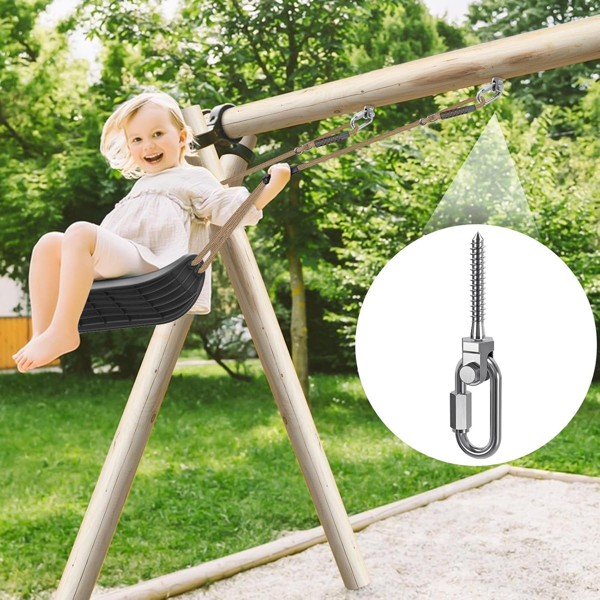 SELEWARE Heavy Duty Swing Hanger - O (5 Inch, 6 Pack) - image 3