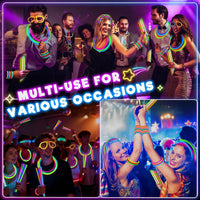 500 Pack Glow Sticks Bulk Party Pack Bright Glow in the Dark Party - 500 - image 2