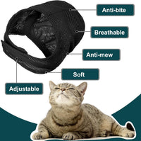 9 Pcs Cat Bathing Bag Set Cat Shower Bag - Black - image 3