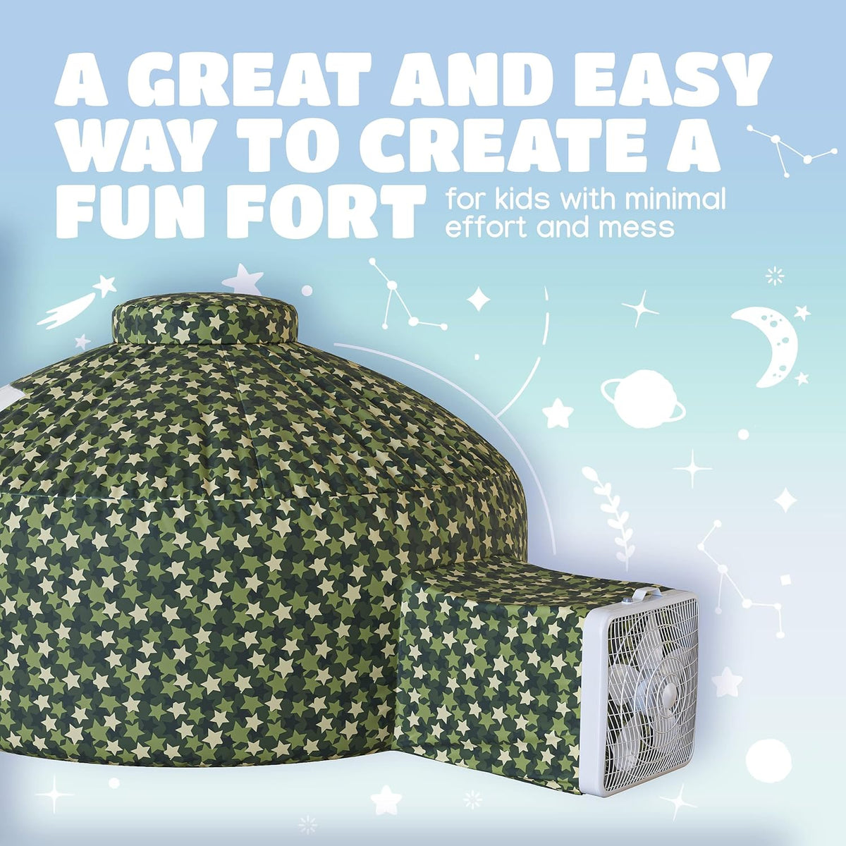 Air Tent for kids Door 77 x 50 in - Forest Fort With Door - image 3