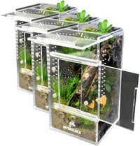 MYGIIKAKA Jumping Spider Enclosure Accessories - 3x3x6 inch (Pack of 3)