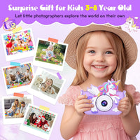Alotwan unicorn kids camera with silicone case, 2.4-inch screen and lanyard - view 12