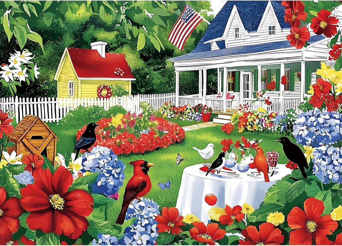 1000 Pieces Puzzle for Adults - Garden Scene